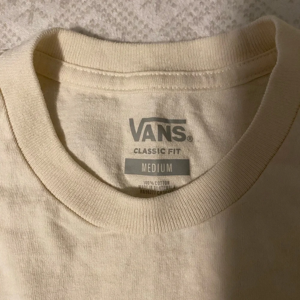Vans Men's Beige Short Sleeve Tee with Pocket - Picture 2 of 3